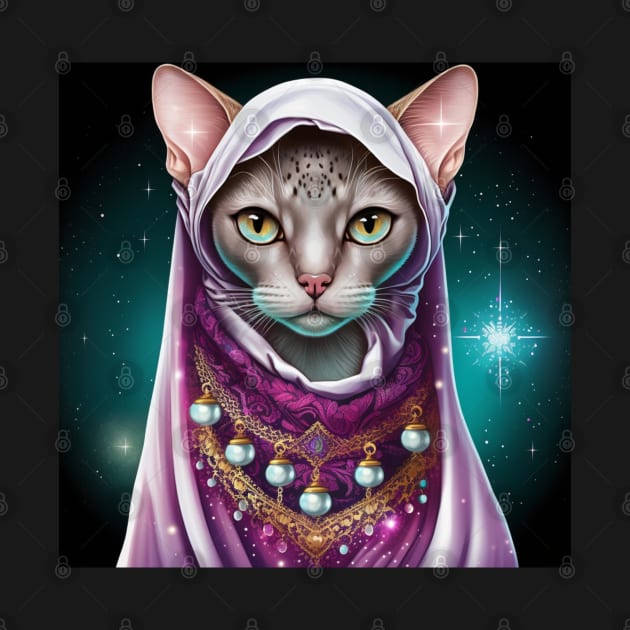 Devoting Abyssinian Cat by Enchanted Reverie