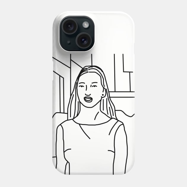 Distracted Boyfriend Meme and his Distraction Outline Phone Case by ellenhenryart