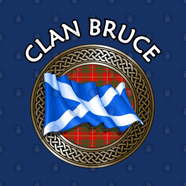 Clan Bruce Crest & Tartan Knot by Taylor'd Designs