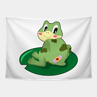 Frog Leaf Heart Plaster Tapestry