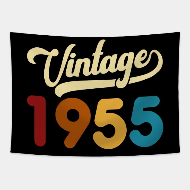 1955 Vintage Gift 65th Birthday Retro Style Tapestry by Kimko
