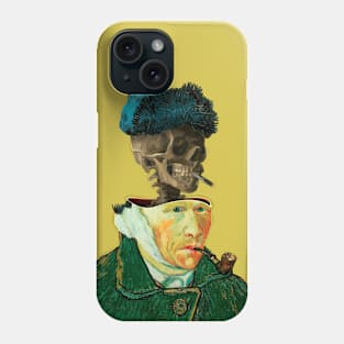 Surreal Van Gogh portrait wit Skeleton Phone Case