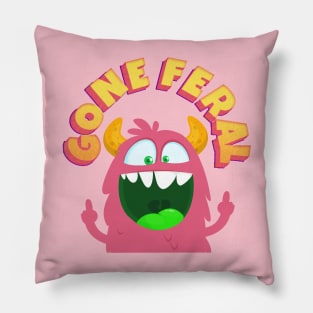 Gone feral Pillow