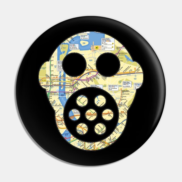 NYC Subway map Pin by Black mask brand