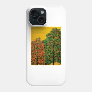 Autumn Trees At Dawn Phone Case