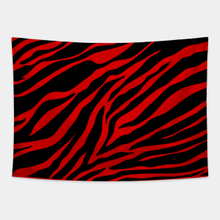 red  zebra Tapestry
