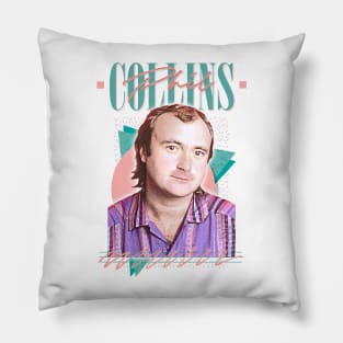 Phil Collins /// Retro 80s Aesthetic Fan Design Pillow