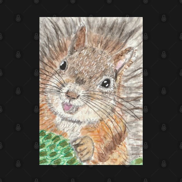 squirrel face art by SamsArtworks