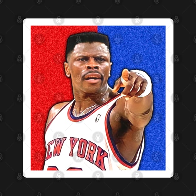 Red and blue patrick ewing by martastudio