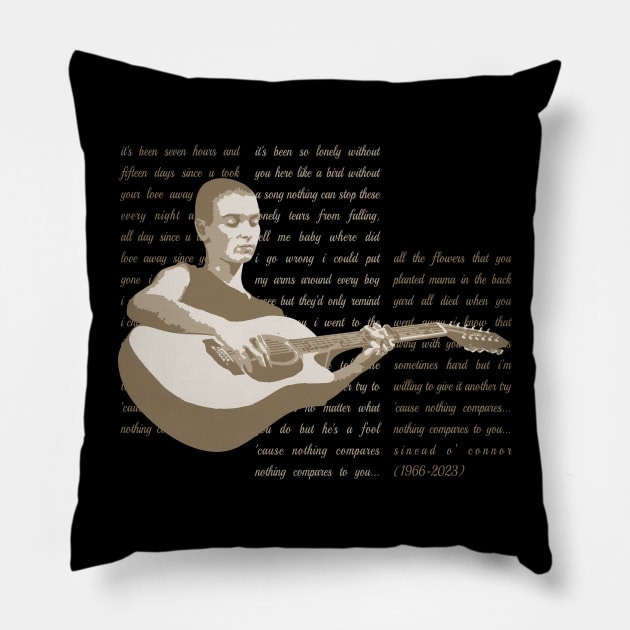 sinead o connor lyrics Pillow by musiconspiracy