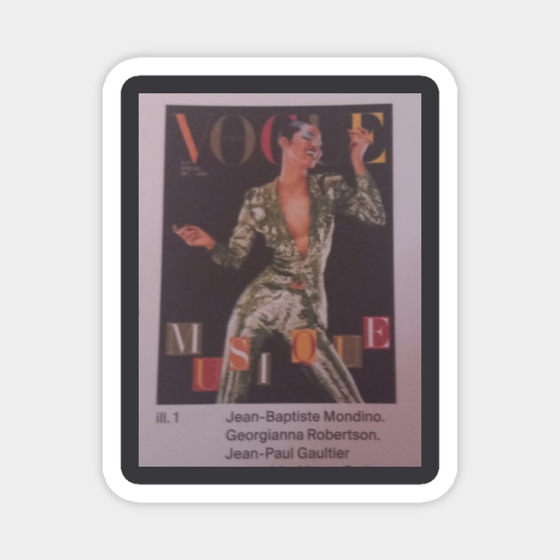 Josephine Baker Tribute Vogue Magazine Tee Magnet by SWANN🦢