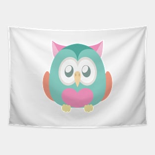 Colorful owl Tapestry