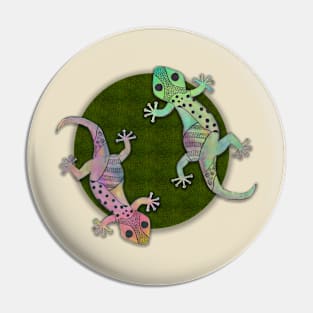 Gecko in Watercolor and Ink Edition 1 Pin