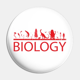 Biology (Red Print) Pin