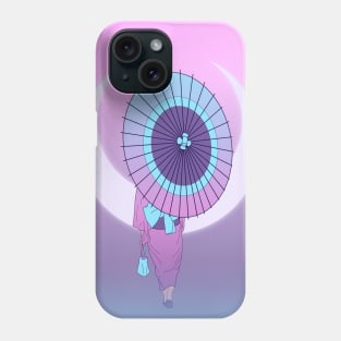 Walking to the Moon Phone Case