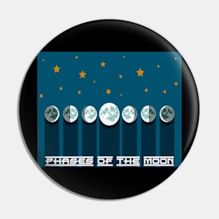 Phases of the Moon Pin