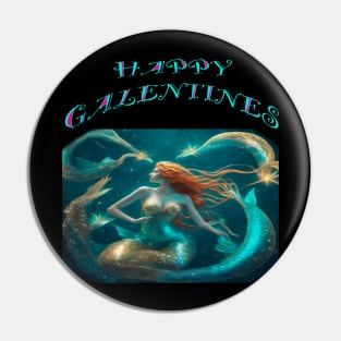 Galentines day mermaid Pin