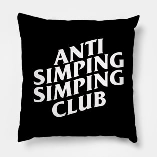 Anti Simping Simping Club Pillow