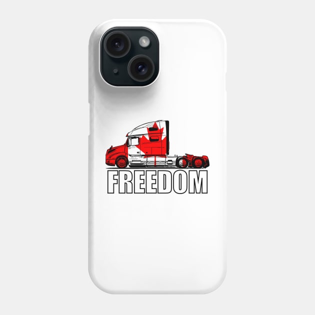 Freedom Convoy - Canadian Truck Phone Case by Malicious Defiance