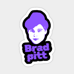 Brad pitt ||| 90s sliced style Magnet