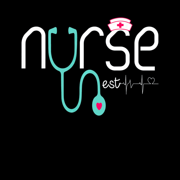 New Nurse Est 2019 Tshirt Nursing School Graduation Gift by MarrinerAlex