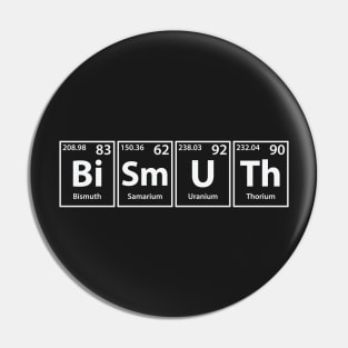 Bismuth (Bi-Sm-U-Th) Periodic Elements Spelling Pin