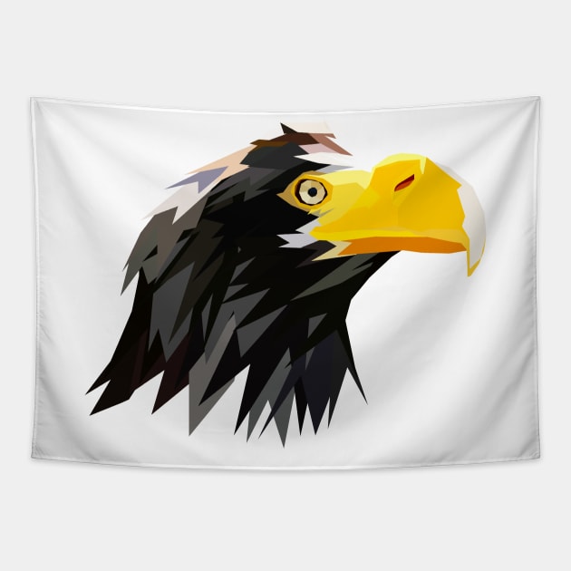 Steller Sea Eagle Edit Tapestry by Worldengine