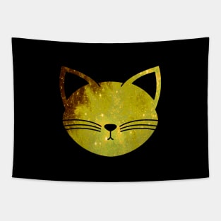 Galaxy Cat (Yellow) Tapestry