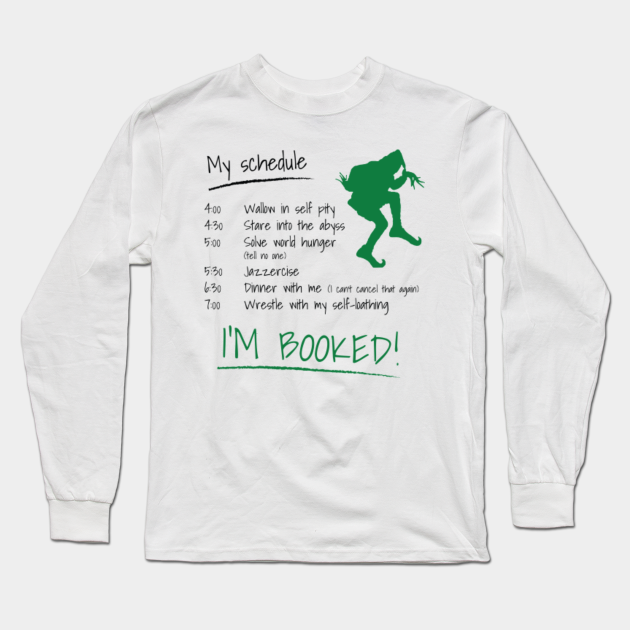 grinch schedule sweatshirt
