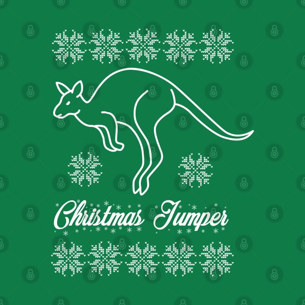 Funny Kangaroo CHRISTMAS JUMPER by Off the Page