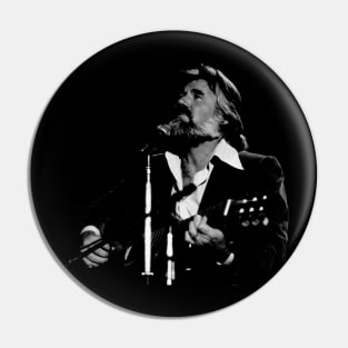 The Gambler's Spirit Embrace the Timeless Music of Kenny Rogers with a Stylish T-Shirt Pin