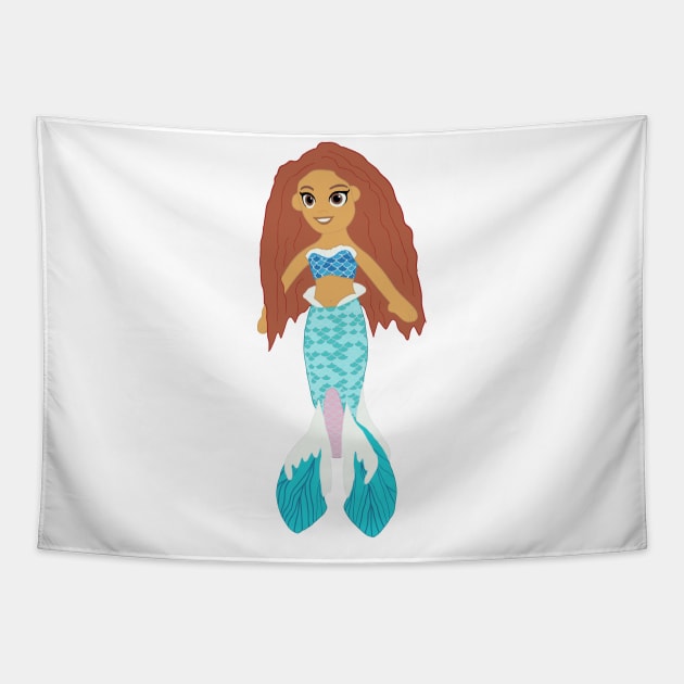 New Little Mermaid Ariel Doll Tapestry by TheTreasureStash