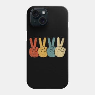 Retro Peace Sign Shirt Love 60's 70's Hippie Inspired Phone Case