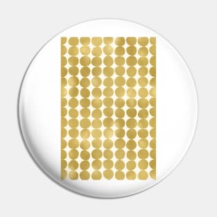 Midcentury Modern Dots in Gold Pin
