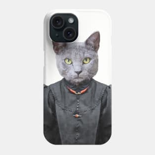 Victorian Goth Cat Phone Case