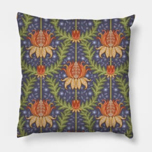 Imperial Crown Arts and Crafts Movement Inspired Pillow