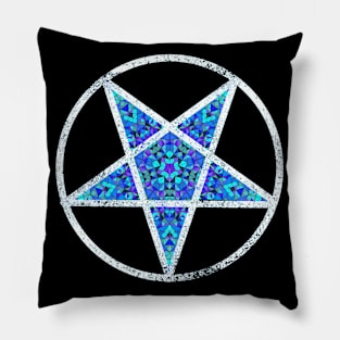 Kaleidoscope Pentagram (Turquoise) Pillow