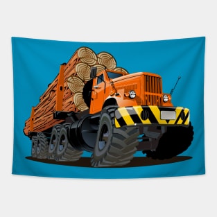 Cartoon truck Tapestry