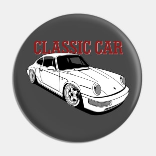 Classic Cars black and white Pin