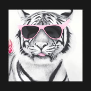 Tiger With Glasses T-Shirt