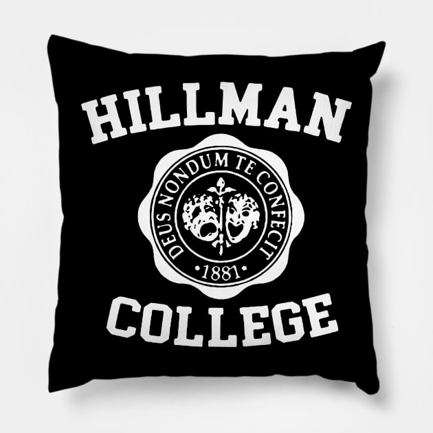 Vintage Hillman College 1881 Pillow by LufyBroStyle