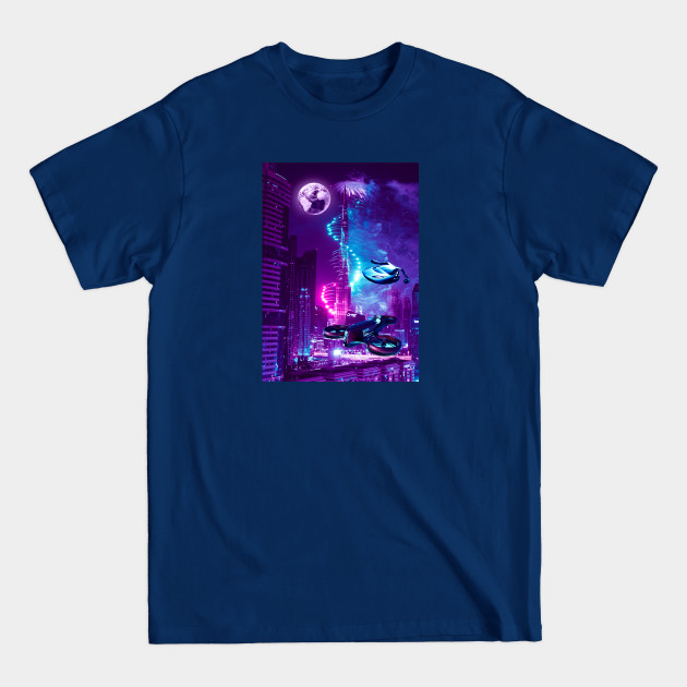 Disover Retro City Synthwave 2077 - Retro City Synthwave 2077 - T-Shirt