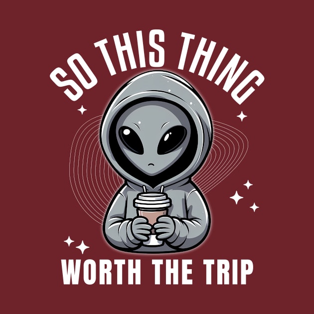 UFO Fuel Stop - Coffee Worth the Trip | Funny Sci-Fi by Critter Chaos
