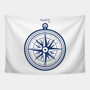 Marine nautical boat compass Tapestry