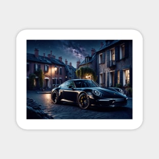 Black Porsche Lovers Magnet