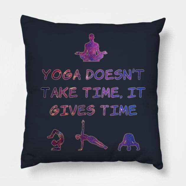 Yoga #2 Pillow by ElectricMint