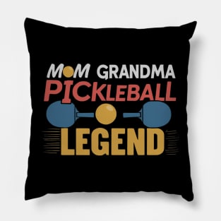 Pickle Ball Mom Grandma Pickleball Legend Funny Quote Lover Grandpa Humor Pillow