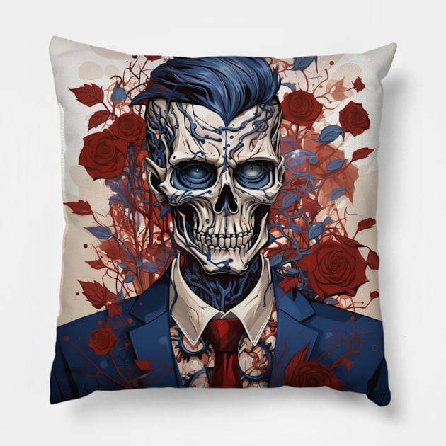 Skull Pillow by Yurii