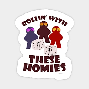 Fun Rolling Homies Boardgame Meeple Art Magnet