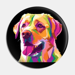 Labrador Retriever Pop Art - Dog Lover Gifts Pin